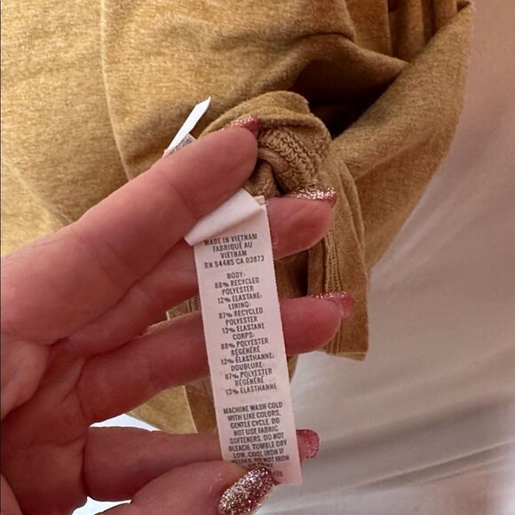 Aerie Offline Tan Hugger Dress Romper Dress. Size Small. - Picture 9 of 10